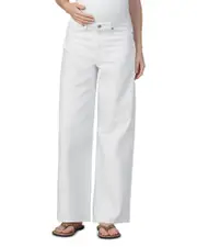 Joe's Jeans The Ryan Maternity Wide Leg Jeans in White