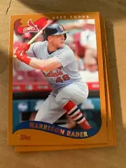 3x HARRISON BADER 2020 Topps Baseball BASE LOT (2002 style) #261