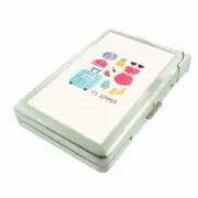 Summer Em1 Cigarette Case with Built in Lighter Metal Wallet