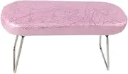 TENOL Salon Nail Art Hand Rest Foldable Manicure Wrist Arm Pillow Hand Rest Cushion Nail Table Station for Home Nail Beginner, Pink