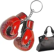 [Generic] Boxing Gloves Keychain | Boxing Gloves Sport Key Chains,Exquisite Car Ornament Backpack Decoration for Teen Kids Adults Family