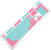 BRIGHTFUFU 1Set Pbt Mechanical Keyboard Keycap Keys with Frosted Texture Ergonomic Design for Smooth Typing Replacement Keycaps for Custom Gaming Keyboards