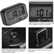 2 7 LCD Digital Time & Date Alarm Clock Sleek Design with Night Light Feature
