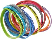 ibasenice 12Pcs Multiplication Tables Silicone Wristbands for Students Durable Educational Wristbands for Fitness Sports School Events and Party Favors