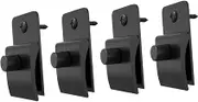 4pcs Wall Clip Clothes Hanging Rack Area Rugs Quilt Hook Rack Coat Hangers Clothes Racks Quilts Clothing Hangers Wall Mounted Clothes Quilt Hanger Black Plastic