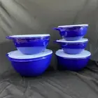 5 in 1 Tupperware That's Thats A Bowl Set 1.4L/3L/4.5L Royale Blue