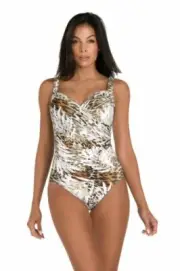 Miraclesuit Sheer Safari Sanibel Swimsuit underwired 6500963 BNWT AU 18= US 16