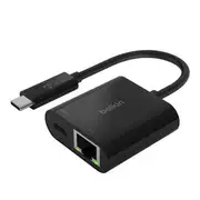 BELKIN ADAPTER USB-C TO GIGABIT ETHERNET AND USB-C PD, 60W PASS THRU