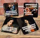 Funny Set of 4 Hard Drink Coasters of Classic Women Paintings - One of a Kind!