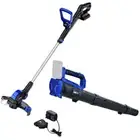 POWERBLADE 20V Leaf Blower & Line Trimmer / Edger Combo, Kit with 4.0Ah Battery