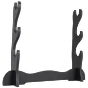 1X(3Tier Samurai Sword Katana Holder Stand Bracket Rack Display Black H1X5)9916