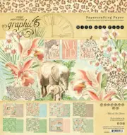 Graphic 45 - Wild & Free - 8x8 Paper Pad 24 Sheets Mixed Media Scrapbook