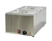 NEW 2 Container Electric Warmer Restaurant Buffet Catering Food Server Bane NSF