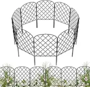 Gupcaqosjw Decorative Garden Fence | Fence for Garden | 10X Heavy-Duty Wire Mesh Gate for Privacy Trellis Flower Bed, Self-Standing Anti-Climb Pet Barrier for Yard Backyard Patio