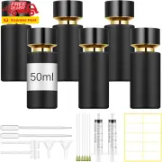 6 Pack 50Ml Glass Perfume Bottles and Refill Tools Set, Travel Perfume Atomizer
