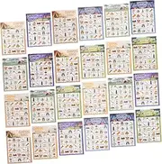 FOYTOKI Patchwork Board Game 33pcs Bingo Set for Kids Adults Large Group Play Outdoor Camping Games Family Gatherings