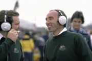 Patrick Head and Frank Williams share a joke in the pits 1978 F1 Old Photo