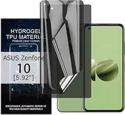 Glcrrpu 2 Pack for ASUS Zenfone 10[5.92"] Privacy Hydrogel Screen Protector[Anti-Spy] Flexible TPU Protective Film Self-Healing[Not Tempered Glass]