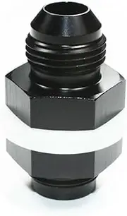 Black Aluminum Alloy 12 an AN12 Flare Fuel Cell Bulkhead Fitting with Washer and Nut Car Accessories(AN12)