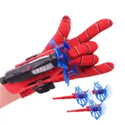 Superhero Gloves with Wrist Ejection Launcher - Black