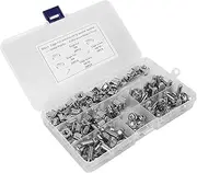 50 Sets M6 Square Hole Hardware Cage Nuts&Mounting Screws for Server Rack and Cabinet(M6 X 20Mm)(Screw+Washer+Cage Nut)
