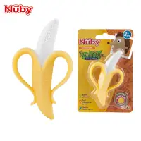 在飛比找蝦皮購物優惠-Nuby香蕉固齒器 矽膠固齒器