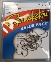 Gamakatsu Octopus Hooks Size 8 - 25 per pack 02006-25 Value Pack I B5