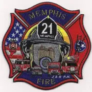 Memphis Engine-21, TN (4.5" x 4.5" size) fire patch
