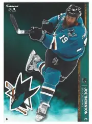 JOE THORNTON FATHEAD TRADEABLES SAN JOSE SHARKS LOGO WALL DECAL 2016-17 #8