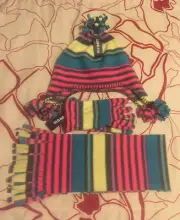 NWT Old Navy Fleece Hat Scarf Gloves S L/XL