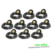 Lot10 NMO Magnetic Mount Base W/ RG-58 Cable Mini UHF Plug For Mobile Car Radio
