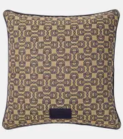 [Gucci] Gucci Horsebit jacquard velvet cushion One Size neutrals