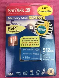 在飛比找Yahoo!奇摩拍賣優惠-盒裝Sandisk Memory Stick PRO Duo