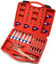 Diesel Injector Flow Meter Tester Tool Kit 6 Cylinder Common Rail Adapter Kit