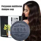 Natural Polygonum Soaps Shampoo Essence Hair Darkening Soap Bar Acarid T7W6