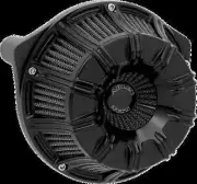 AN Inverted Air Cleaner Kit 10 Gauge Black Harley Breakout 107 18-19