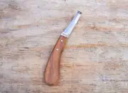 Farriers Tool Professional Equestrian- Hoof Knife -Premium Quality Wooden Handle