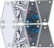 Yardwe 8pcs Electric Guitar Backplate Durable Replacement Pickguard Rear Plate Scratch Design for Easy Installation Compatible with Various Guitar Styles