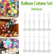 3/6/12 Set 70 cm Balloon Column Set Upright Base Stand Holder Wedding Party Deco