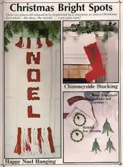 Noel Wall Hanging, Earrings & Stocking Patterns #1175 Have a Macrame Christmas