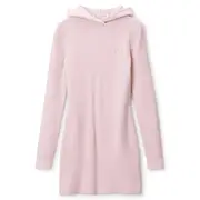 [Alexander Wang] Logo-Embossed Hoodie Minidress