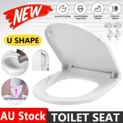 Universal Toilet Seat Cover Soft Close Quick Release Top Fixing Hinge U Shape