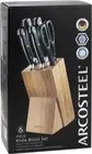 Brand New Arcosteel 6 Piece Knife Block Set | Quality 1.4116 German Steel