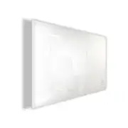 Lumiere Magnetic Glassboard 1200x1200mm with Acrylic Pen Tray Included - White/Clear