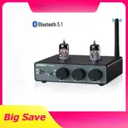 Vacuum Tube Preamplifier Amplifier Home Audio Bluetooth Input Bass TrebleControl