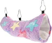 ROMISBABA Hamster Tunnel Hammock Comfortable Cotton Nest for Pets for Ferrets Chinchillas and Sugar Gliders Easy to Install Versatile Hanging Design Star
