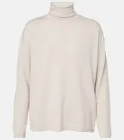 ['S Max Mara] 'S Max Mara Treviso wool turtleneck sweater UK 14 white