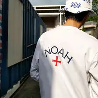 在飛比找蝦皮購物優惠-NOAH 初代十字架印花長袖T恤歐美潮牌陳冠希余文樂情侶打底