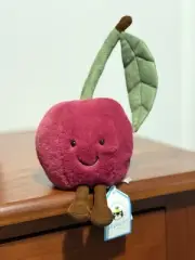 Brand New With Tags Authentic Jellycat Amuseables Cherry With Dustbag