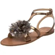 Unisa Women's Jamila T-Strap Sandal,Bronze,8.5 M US
